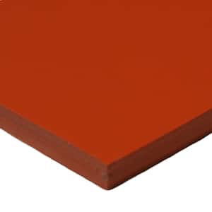 4 in. Width x 4 in. Length x 1/16 in. Thick Red/Orange Commercial Grade Silicone 60A (5-Pack)