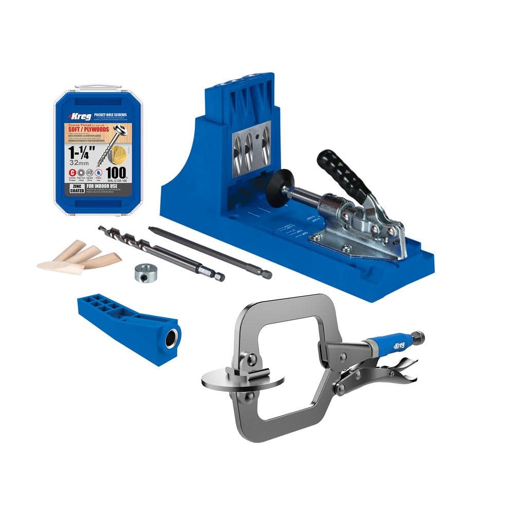 Kreg Tool KPHJ720PRO Pocket Hole Jig, 1/2 to 1-1/2 Inch Clamping