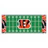 : FANMATS 23116 Cincinnati Bengals Ticket Design Runner Rug -  30in. x 72in. | Sports Fan Area Rug, Home Decor Rug and Tailgating Mat :