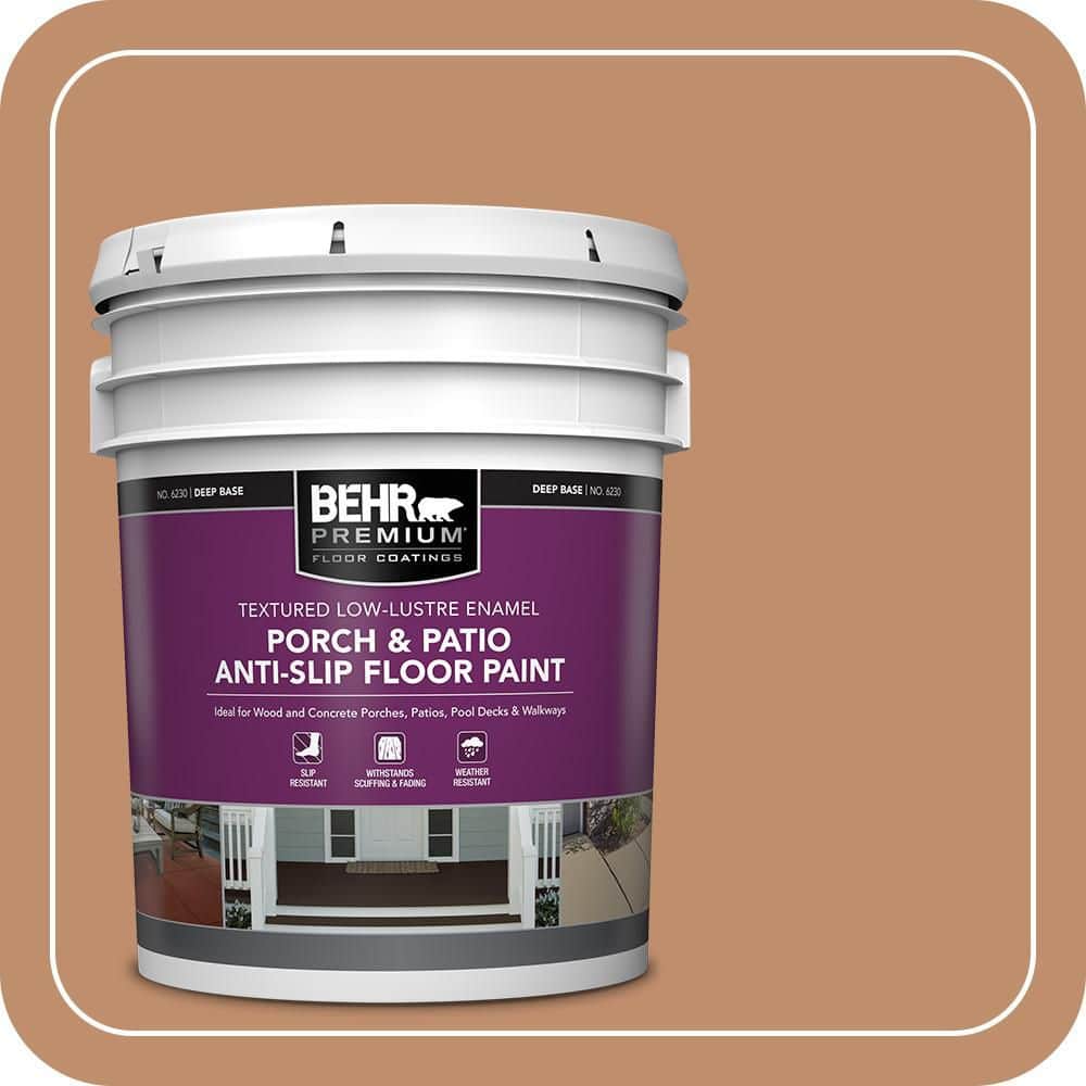 5 gal. #MS-10 Desert Shade Textured Low-Lustre Enamel Interior/Exterior Porch and Patio Anti-Slip Floor Paint price history on PriceWatchPro