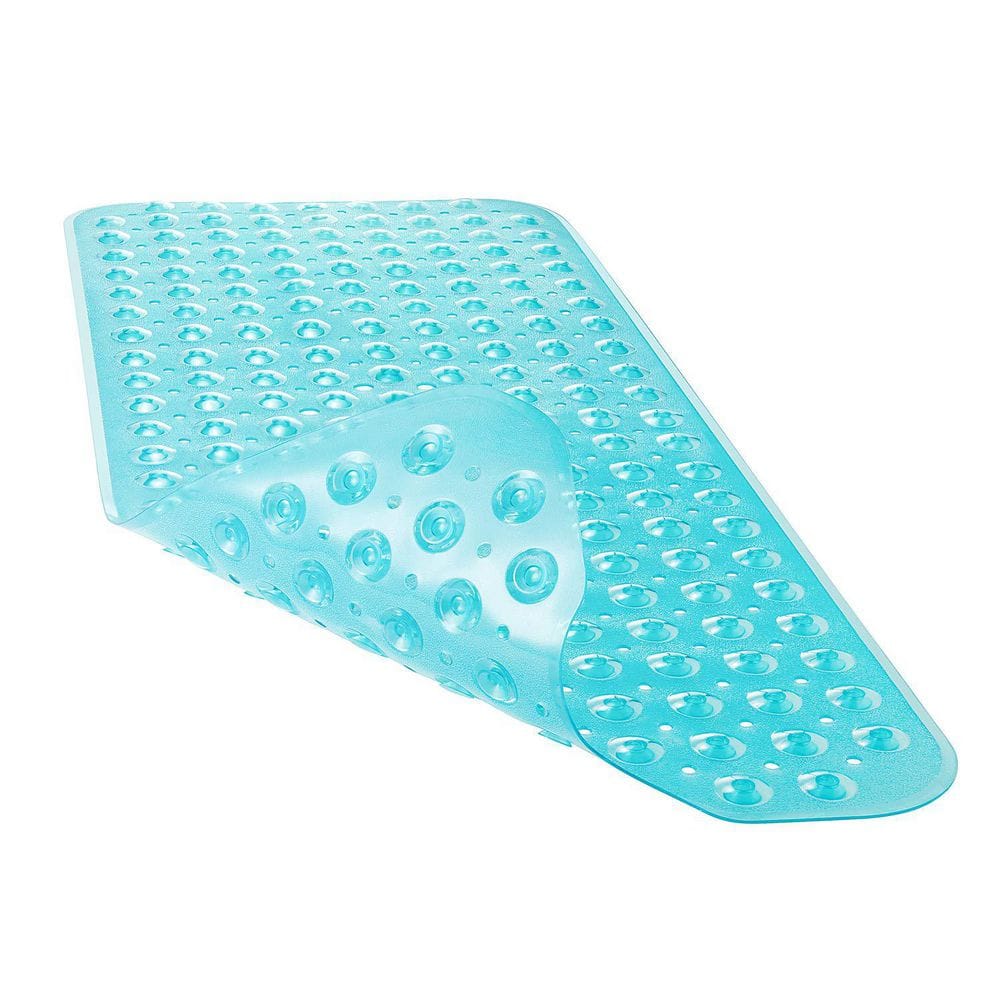 Extra Large Non-Slip Bath and Shower Safety Mat with 200 Suction Cups and Drain Holes, 40 x 16 in, Green price history on PriceWatchPro