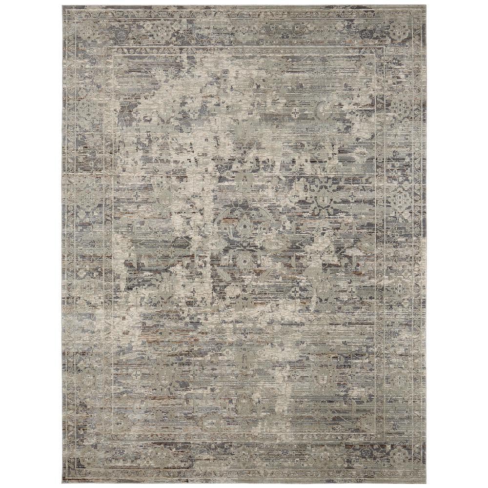 KALATY Graphite Greys 2 ft. 6 in. x 10 ft. Area Rug CM-147 2610 - The ...