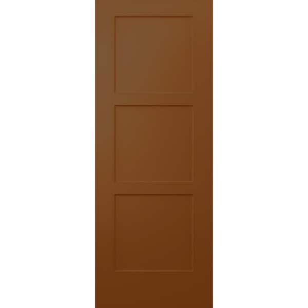 30 in. x 80 in. Birkdale Hazelnut Stain Smooth Hollow Core Molded Composite Interior Door Slab