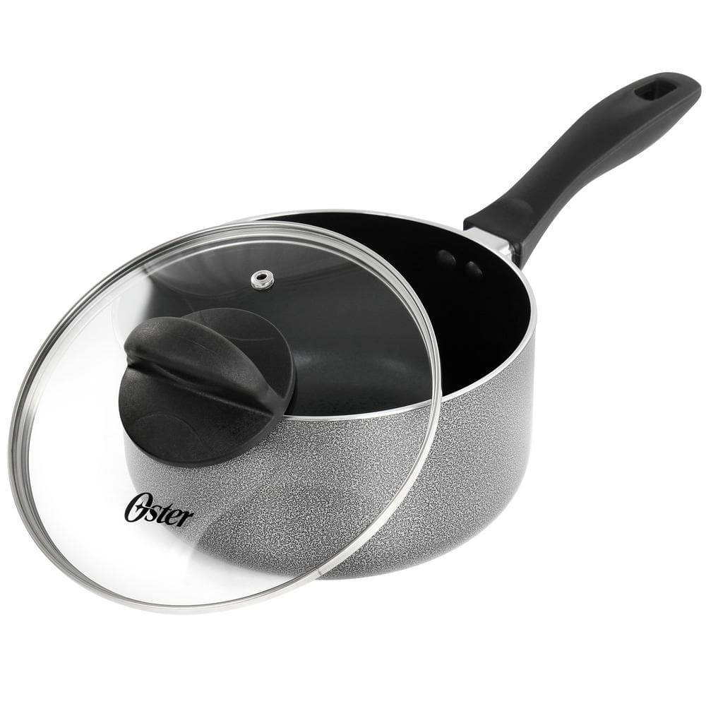 Oster Granite Grey 7-Piece Non-Stick Aluminum Cookware Set