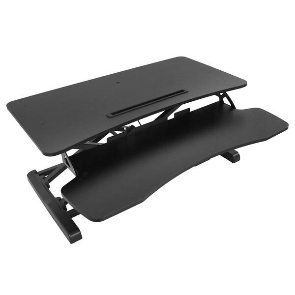 CASL Brands Height-Adjustable Standing Desk Converter with Keyboard Tray