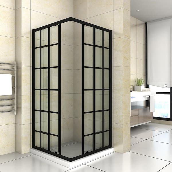 VTI 60'' W x 72'' H Bypass Semi-Frameless Shower Door with Clear