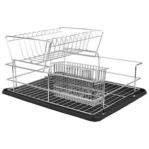 Brabantia SinkSide Foldable Large Dark Gray Dish Rack 139482 - The Home  Depot