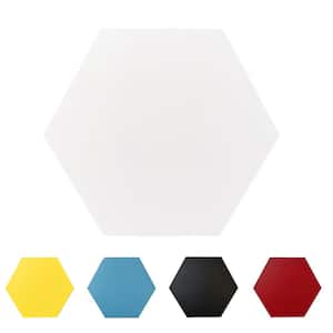 Bex Hexagon Cotton 6 in. x 6.9 in. Stone Peel and Stick Backsplash Tile (.22 sq.ft./Single)