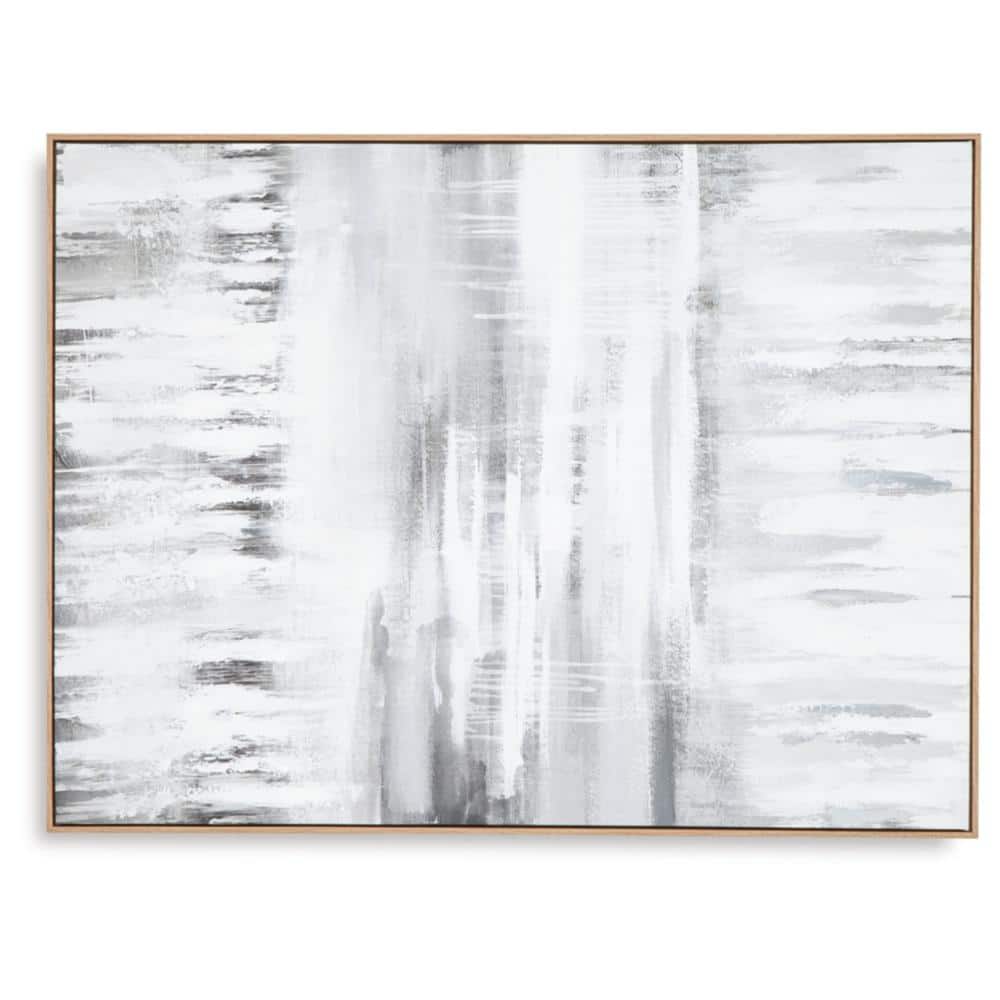 Estonbrook Gray and White Abstract Wall Art
