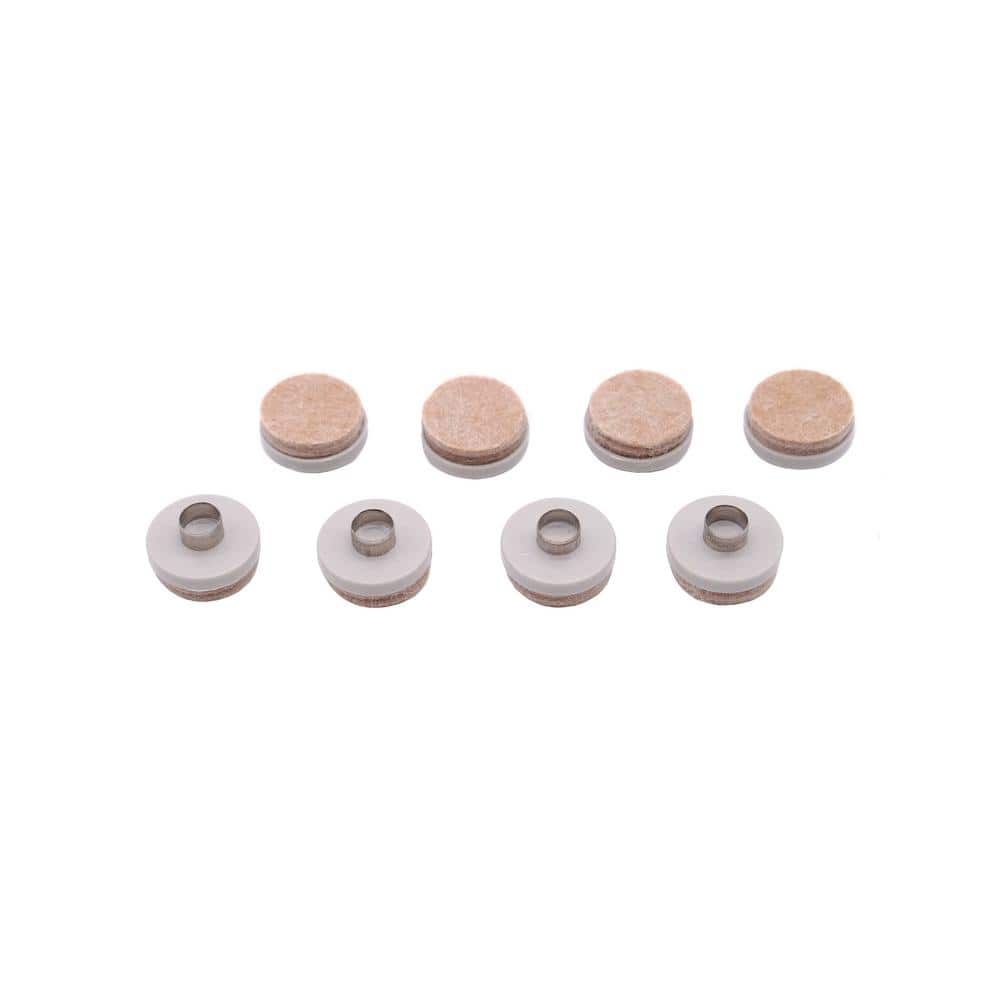 1 in. Beige Round Felt Nail-On Furniture Glides for Floor Protection (8-Pack) price history on PriceWatchPro