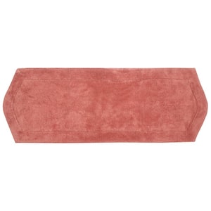 Waterford Collection 100% Cotton Tufted Non-Slip Bath Rug, 22 in. x60 in. Runner, Coral