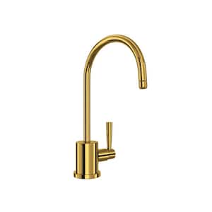 Holborn Single Handle Beverage Faucet in Unlacquered Brass