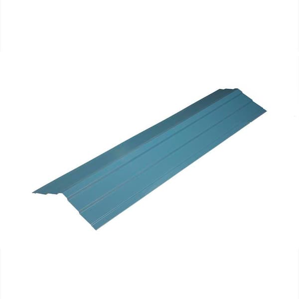 Fabral AR3 12-1/2 in. x 10-1/2 ft. Galvanized Steel Ridge Cap ...