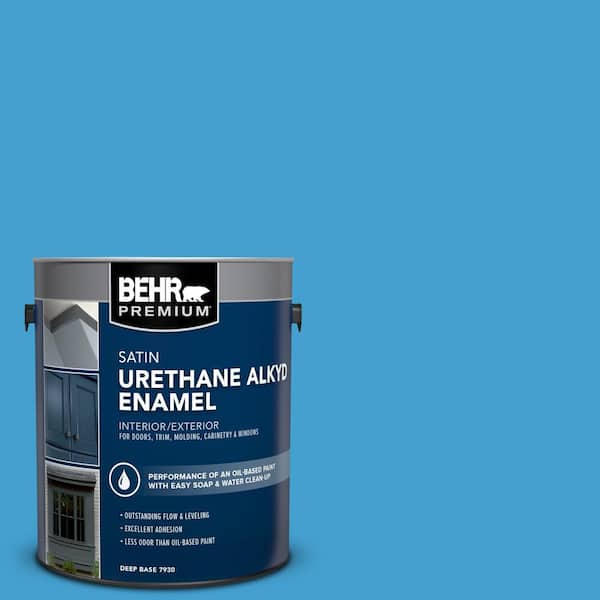 1 gal. #AE-47 Horizon Blue Urethane Alkyd Satin Enamel Interior/Exterior Paint