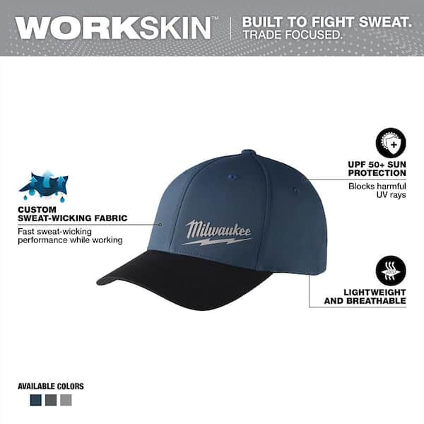 Large/Extra Large Blue WORKSKIN Fitted Hat