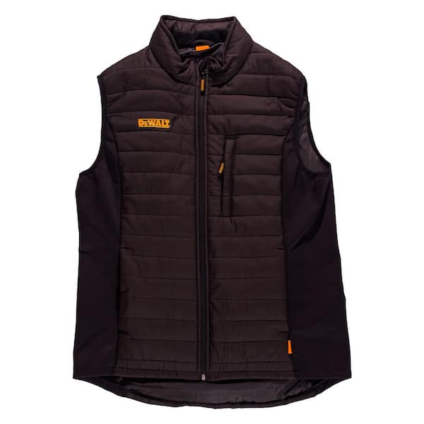 DEWALT Hybrid Men's Size Medium Black Nylon/Polyester Insulated Vest