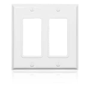 2-Gang Decora Device Wallplate, 302 Stainless Steel, Non-Magnetic, Device Mount, Over-Molded Gasket