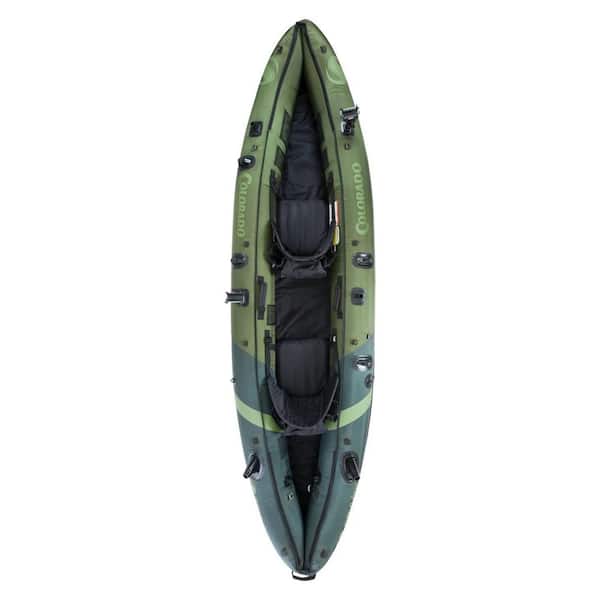 Sevylor Colorado 2.58 ft. Green 2-Person Inflatable Kayak with Adjustable  Seats (2-pack) 2 x 2000014133 - The Home Depot