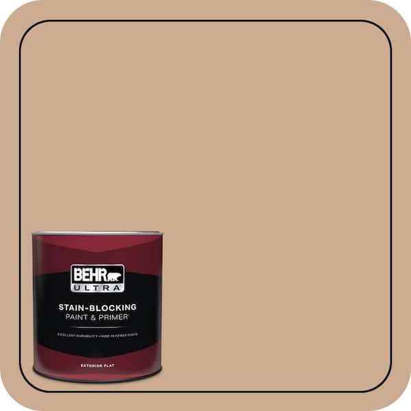 BEHR ULTRA 1 qt. #N250-3 Pottery Wheel Flat Exterior Paint & Primer