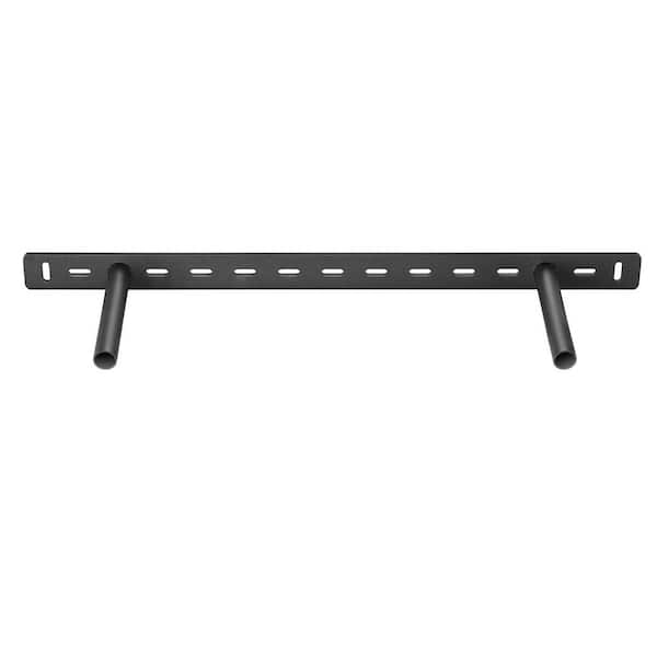 2 Pack Floating Shelf Brackets 150 lbs. Capacity, 22 x 6.2 x 1.5 in. Heavy Duty Hidden Wall Mount Support Bracket Black