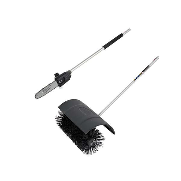 M18 FUEL QUIK-LOK 10 in. Pole Saw Attachment and M18 FUEL QUIK-LOK Bristle Brush Attachment (2-Tool)