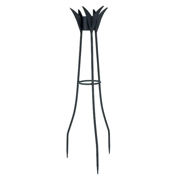 ACHLA DESIGNS Gazing Globe Ball Stand, Spiked, 34 in. Tall Black Powder Coat Finish