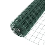 4 ft. x 50 ft. Galvanized Steel Green PVC Coated Welded Wire
