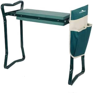 16.1 in. Garden Stool and Kneeler with Tool Bags