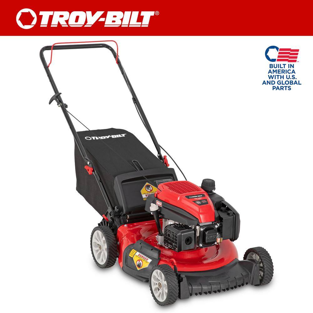 21 in. 163cc OHV Engine Push 3-in-1 Gas Walk Behind Lawn Mower with Tri-Action Cutting System