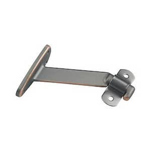 4-1/16 in. (103 mm) Oil-Rubbed Bronze Heavy-Duty Aluminum Handrail Bracket for Flat Bottom Handrail, Adjustable Angle