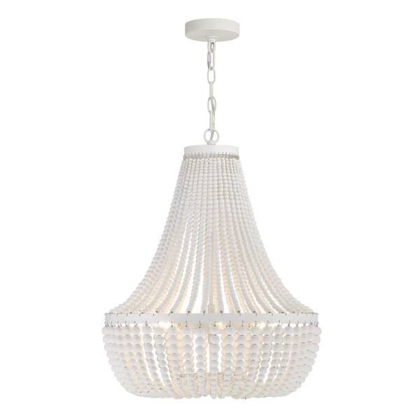 home depot white chandelier