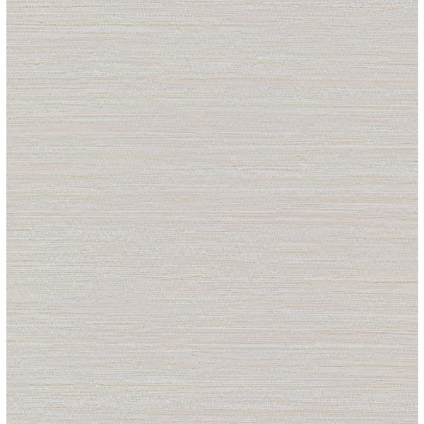 A-Street Prints Kira Dove Hemp Grasscloth Non-Pasted Grass Cloth Wallpaper