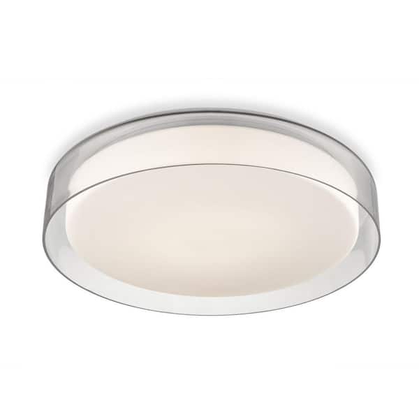 KUZCO ASTON 18 IN. CLEAR Flush Mount