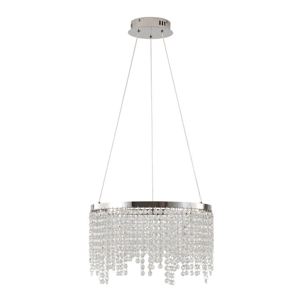 16-inch Luxury Crystal LED Chandelier, Adjustable Height and Color Temperature 3000K-6000K, for Living Room, Dining Room price history on PriceWatchPro