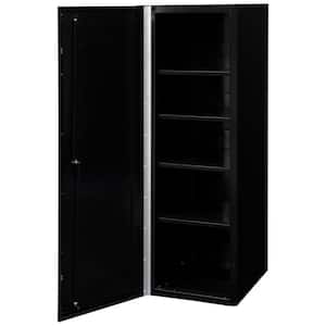 DX 19 in. 4-Shelf Side Locker Tool Chest in Black with Blue Handle