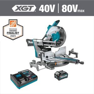 40V max XGT Brushless Cordless 12 in. Dual-Bevel Sliding Compound Miter Saw Kit, AWS Capable (4.0Ah)
