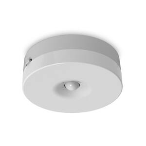 White Rechargeable Under Cabinet Motion Sensor LED Puck Light, 3000K Bright White (3-Pack)