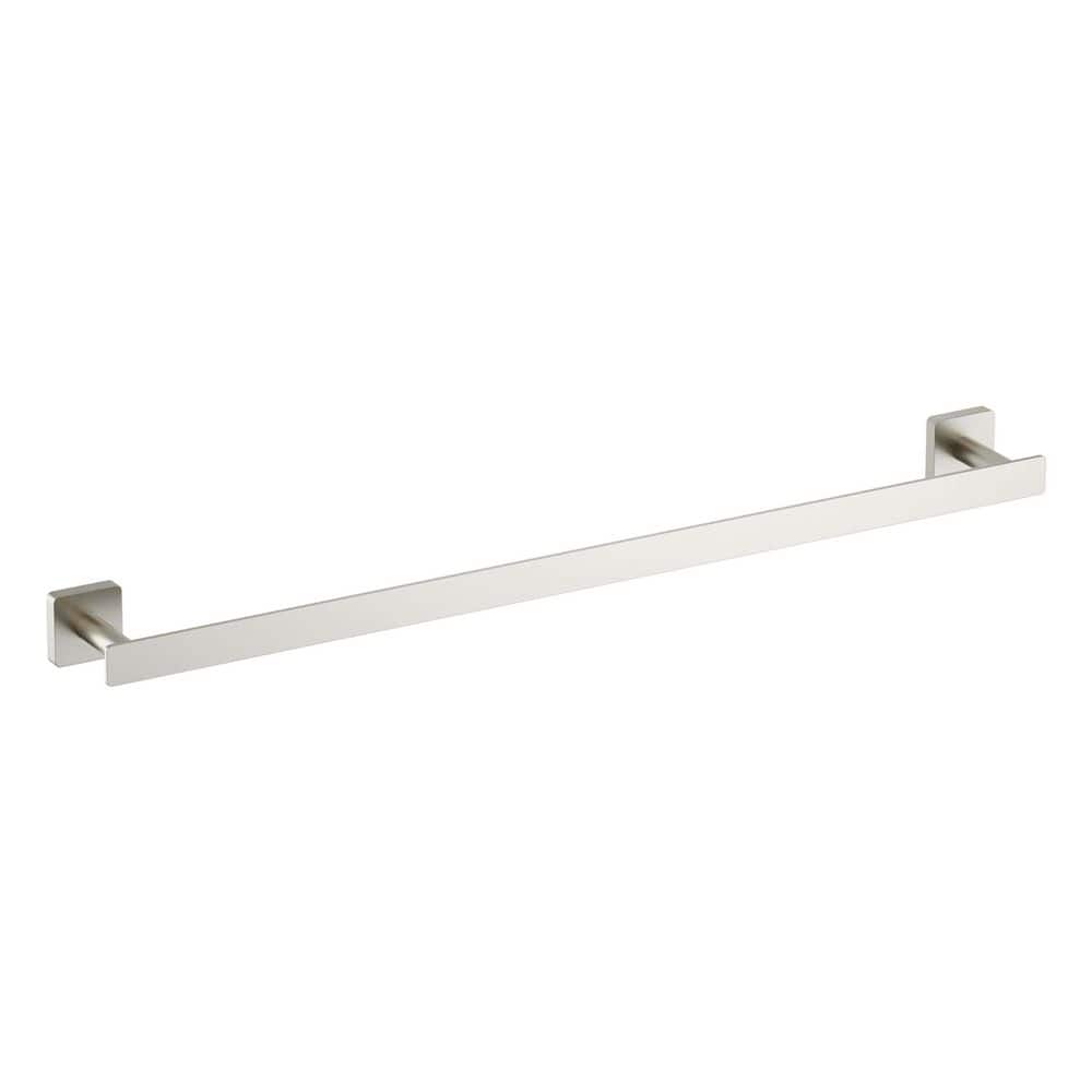 Bathroom Accessories 23.62 in. Wall Mounted Towel Bar in Brushed Nickel price history on PriceWatchPro