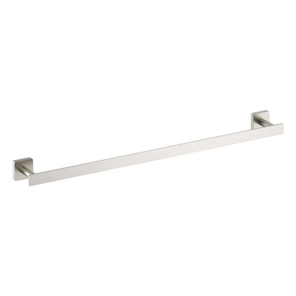 Bathroom Accessories 23.62 in. Wall Mounted Towel Bar in Brushed Nickel