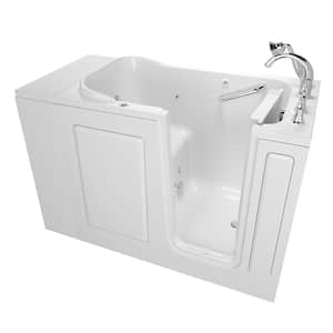 Exclusive Series 48 in. x 28 in. Right Hand Walk-In Whirlpool Bathtub with Quick Drain in White