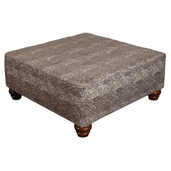Leffler Home Hixon Upholstered Ottoman in Yearling Antelope Java