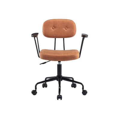 Orange Upholstered Home Office Desk Chair