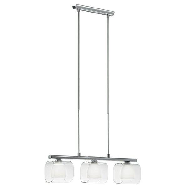 EGLO Lou 3-Light 40-Watt Chrome Trestle Hanging Light