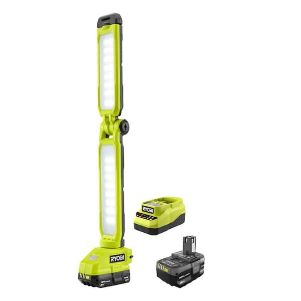RYOBI - ONE+ 18V Cordless LED Workbench Light Kit with 4.0 Ah Battery, 2.0 Ah Battery, and Charger