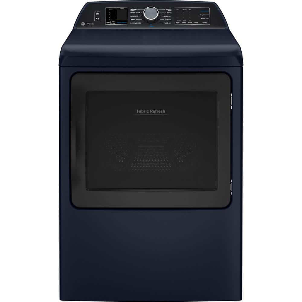 Profile 7.3 cu. ft. Smart Electric Dryer in Sapphire Blue with Fabric Refresh, Sanitize, Steam, ENERGY STAR