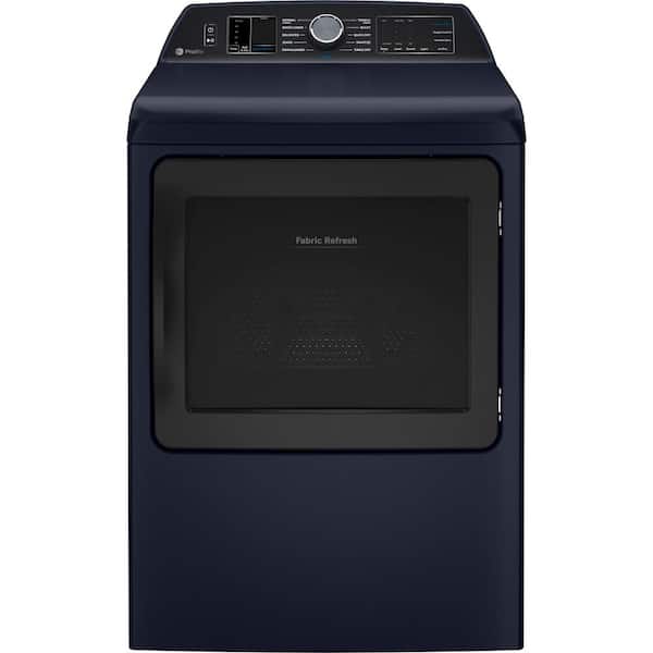GE Profile 7.3 cu. ft. Smart Gas Dryer in Sapphire Blue with Fabric Refresh, Sanitize, Steam, ENERGY STAR