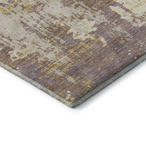 Mayfield Premium Machine Washable Abstract AMF1008 Lavender 10 ft. x 14 ft. Area Rug
