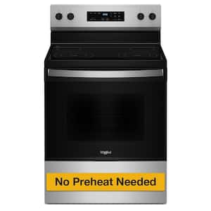 30 in. 4 Elements Freestanding Electric Range in Stainless Steel with Thermal