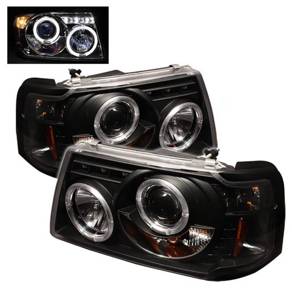 Spyder Auto Ford Ranger 01-11 1PC Projector Headlights - LED Halo