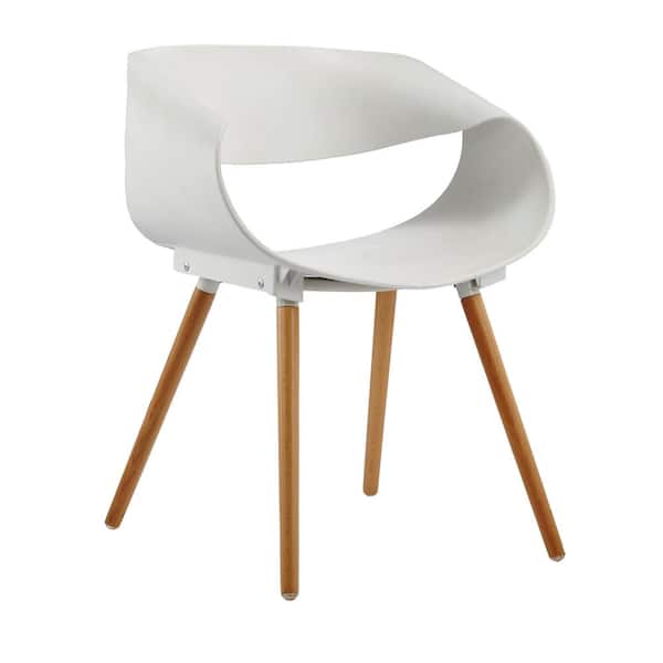 Best Master Furniture Cornelia White Modern Side Chairs (Set of 2)